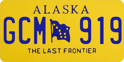 AK license plate GCM919