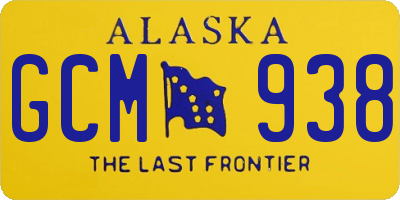 AK license plate GCM938