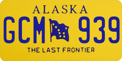 AK license plate GCM939