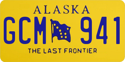 AK license plate GCM941