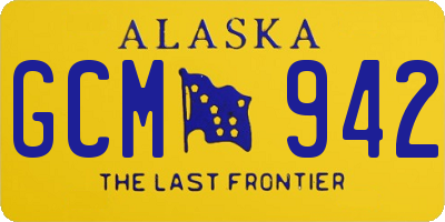 AK license plate GCM942