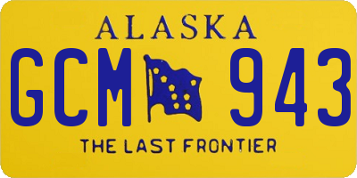 AK license plate GCM943