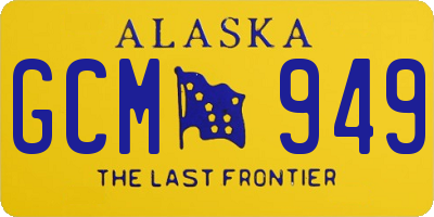 AK license plate GCM949
