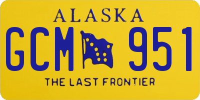 AK license plate GCM951