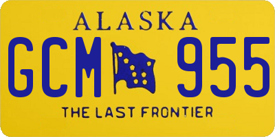 AK license plate GCM955