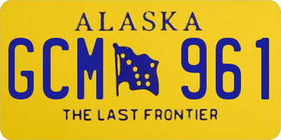 AK license plate GCM961