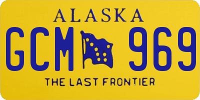 AK license plate GCM969