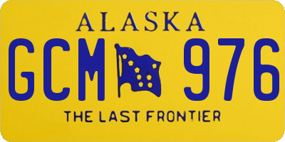 AK license plate GCM976