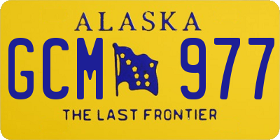 AK license plate GCM977