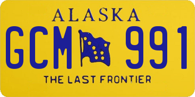 AK license plate GCM991
