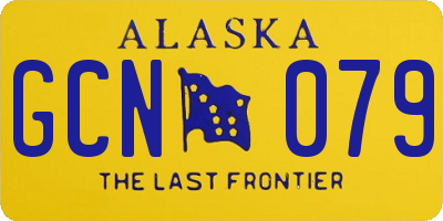 AK license plate GCN079