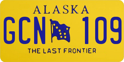 AK license plate GCN109