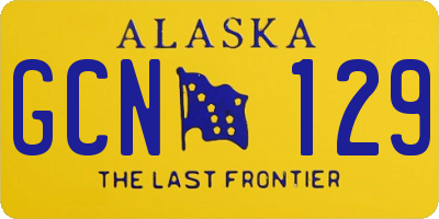AK license plate GCN129