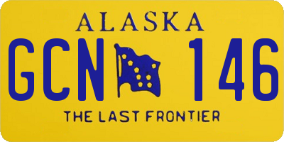 AK license plate GCN146