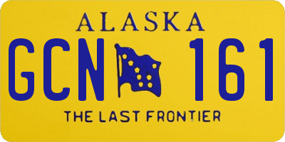 AK license plate GCN161