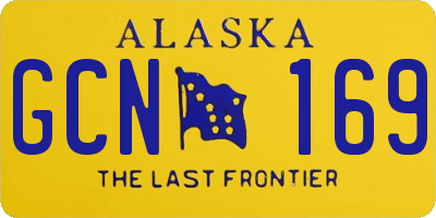 AK license plate GCN169