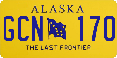 AK license plate GCN170