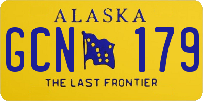 AK license plate GCN179