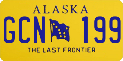 AK license plate GCN199