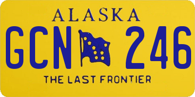 AK license plate GCN246