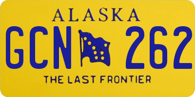 AK license plate GCN262