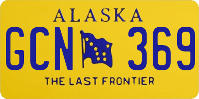 AK license plate GCN369