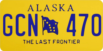 AK license plate GCN470
