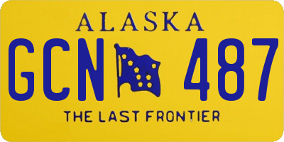 AK license plate GCN487