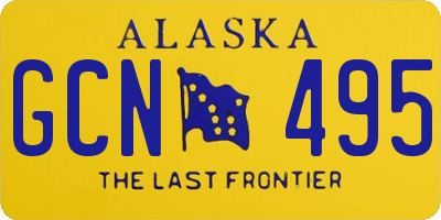 AK license plate GCN495
