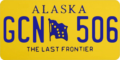 AK license plate GCN506