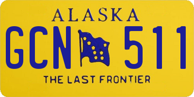 AK license plate GCN511
