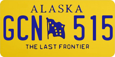 AK license plate GCN515