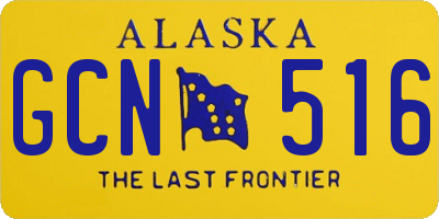 AK license plate GCN516