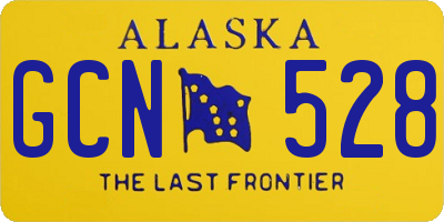 AK license plate GCN528
