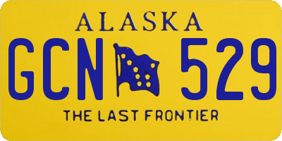 AK license plate GCN529