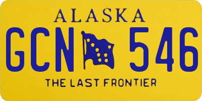 AK license plate GCN546