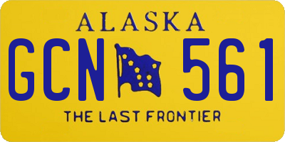 AK license plate GCN561