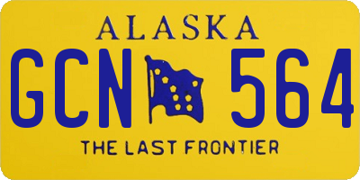 AK license plate GCN564