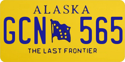 AK license plate GCN565