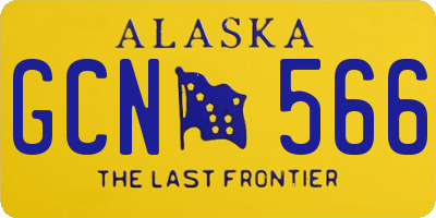 AK license plate GCN566
