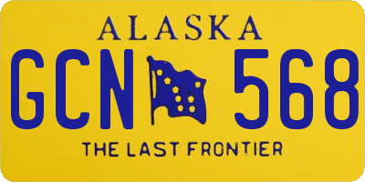 AK license plate GCN568