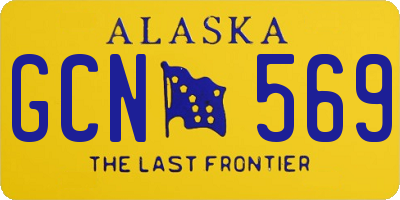 AK license plate GCN569