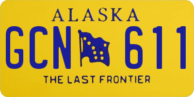 AK license plate GCN611
