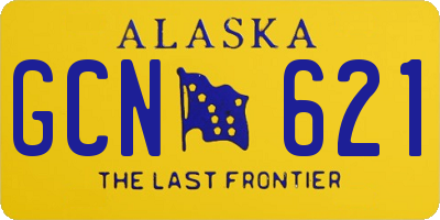 AK license plate GCN621