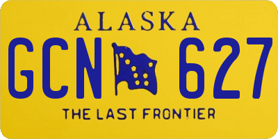 AK license plate GCN627