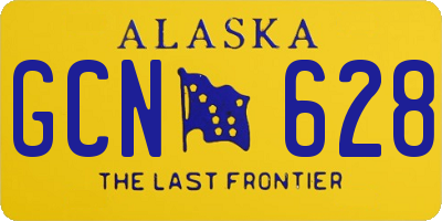 AK license plate GCN628