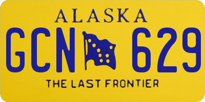 AK license plate GCN629