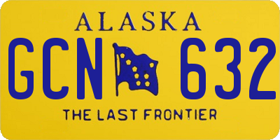 AK license plate GCN632