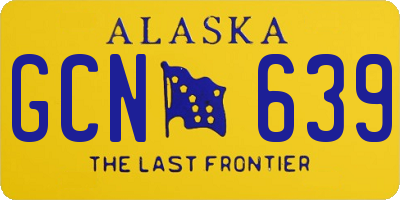 AK license plate GCN639