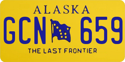 AK license plate GCN659
